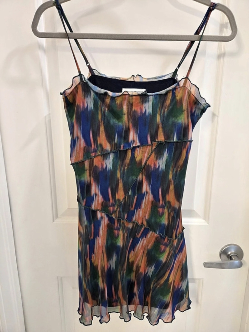Urban Outfitters Multicolored Mesh Mini Slip Dress